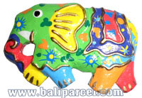 Magnet With Crazy Color, Handcarved From  Albesia Wood