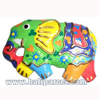 Magnet With Crazy Color, Handcarved From  Albesia Wood
