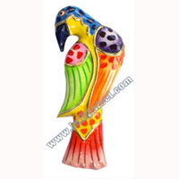 Magnet With Crazy Color, Handcarved From  Albesia Wood