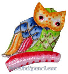 Magnet With Crazy Color, Handcarved From  Albesia Wood