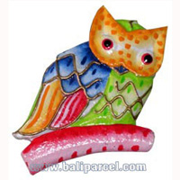 Magnet With Crazy Color, Handcarved From  Albesia Wood