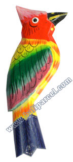 Magnet With  Handpainted, Handcarved From  Albesia