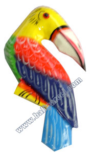 Magnet With  Handpainted, Handcarved From  Albesia