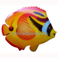 Magnet With Airbrushed, Handcarved From  Albesia Wood