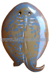 Magnet With Airbrushed, Handcarved From  Albesia Wood