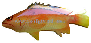 Magnet With Airbrushed, Handcarved From  Albesia Wood