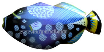 Magnet With Airbrushed, Handcarved From  Albesia Wood