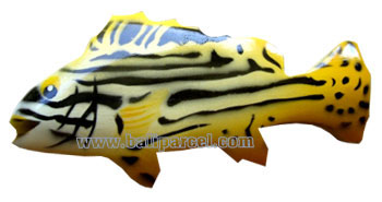 Magnet With Airbrushed, Handcarved From  Albesia Wood
