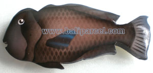 Magnet With Airbrushed, Handcarved From  Albesia Wood