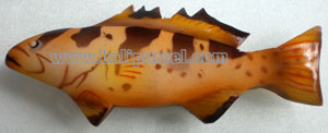 Magnet With Airbrushed, Handcarved From  Albesia Wood
