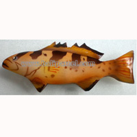Magnet With Airbrushed, Handcarved From  Albesia Wood