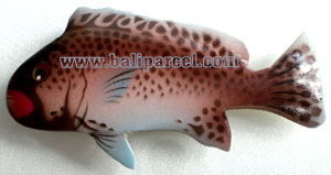 Magnet With Airbrushed, Handcarved From  Albesia Wood