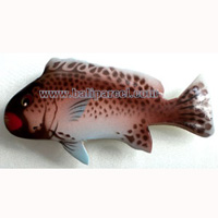 Magnet With Airbrushed, Handcarved From  Albesia Wood