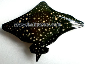 Magnet With Airbrushed, Handcarved From  Albesia Wood