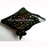 Magnet With Airbrushed, Handcarved From  Albesia Wood