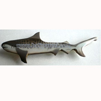 Magnet With Airbrushed, Handcarved From  Albesia Wood
