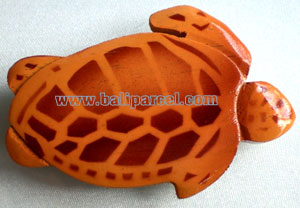 Magnet With Airbrushed, Handcarved From  Albesia Wood