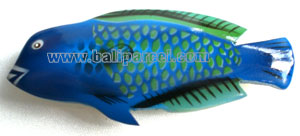 Magnet With Airbrushed, Handcarved From  Albesia Wood