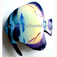Magnet With Airbrushed, Handcarved From  Albesia Wood