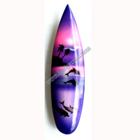 Magnet With Airbrushed, Handcarved From  Albesia Wood
