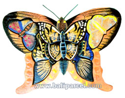 Wooden Painted Butterfly Puzzle, And 5 Small Butterflys.