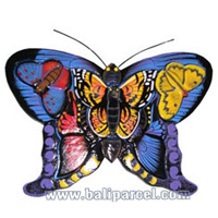 Wooden Painted Butterfly Puzzle, And 5 Small Butterflys.