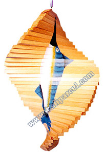 Wooden Wind Dancer With Marlin Painted