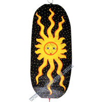 Wooden Wind Dancer With Sun Painted