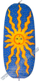 Wooden Wind Dancer With Sun Painted