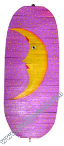Wooden Wind Dancer With Moon Painted