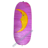 Wooden Wind Dancer With Moon Painted