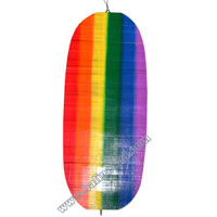 Wooden Wind Dancer With Rasta Painted