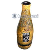 Handpainted Terracotta Set Of 3