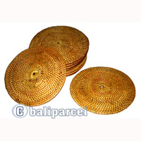 Coaster Set Of 10, Handmade From Rattan.