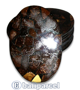 Coaster Set Of 10, Handmade From Resin Inlaid With Coconut.