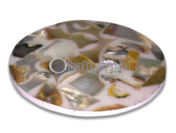 Coaster Set Of 10, Handmade From Sea Shell.