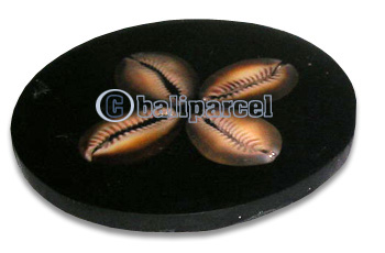 Coaster Set Of 10, Handmade From Sea Shell.