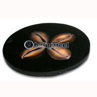 Coaster Set Of 10, Handmade From Sea Shell.