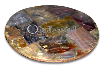 Coaster Set Of 10, Handmade From Sea Shell.
