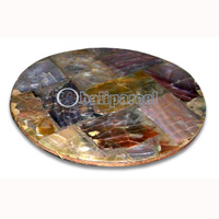 Coaster Set Of 10, Handmade From Sea Shell.