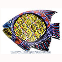 Hand Painted Fish Coaster