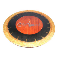 Placemate, Handmade From Rattan And Wood. 