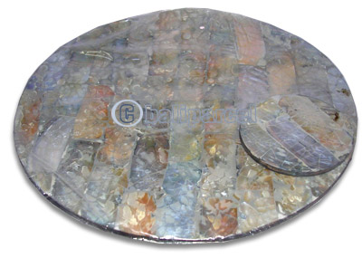 Placemate, Inlaid With Sea Shell