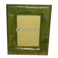 Picture Frame, Handmade With Leaf
