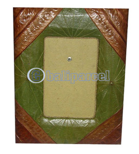 Picture Frame, Handmade With Leaf