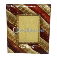 Picture Frame, Handmade With Leaf