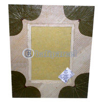 Picture Frame, Handmade With Leaf