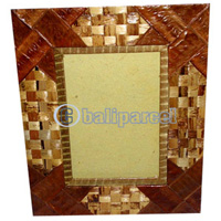 Picture Frame, Handmade With Leaf