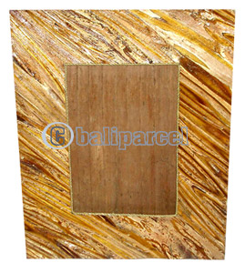 Picture Frame, Handmade With Leaf