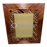 Picture Frame, Handmade With Leaf